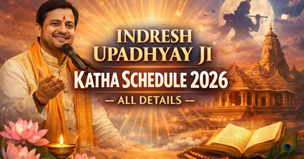 Indresh Upadhyay Ji Katha Schedule 2026- All Details