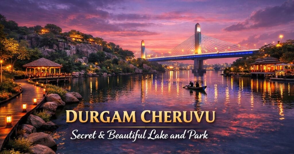 Durgam cheruvu in Hyderabad Secret and Beautiful Lake And Park