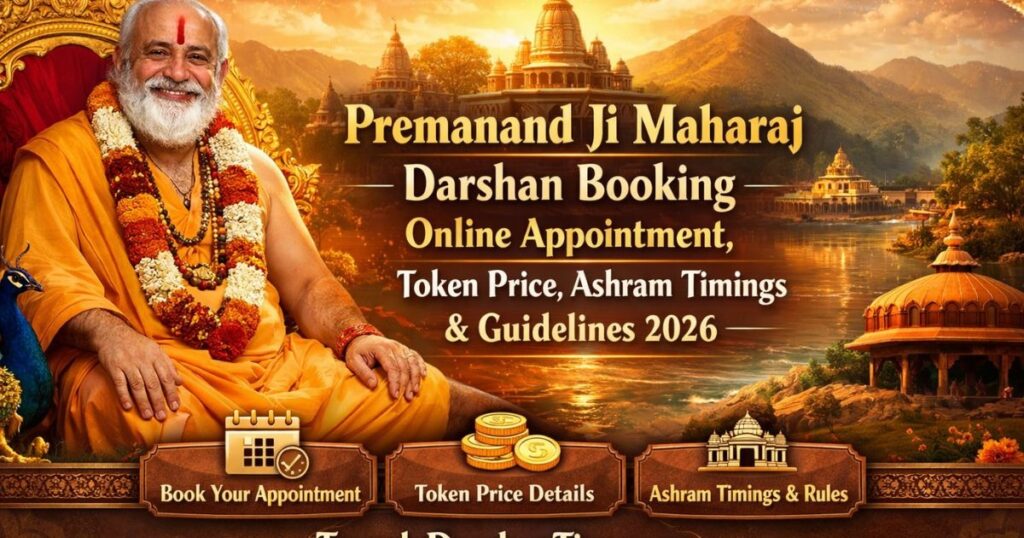 Premanand Ji Maharaj Darshan Booking Online Appointment, Token Price, Ashram Timings & Guidelines 2026 – TempleDarshanTime.com