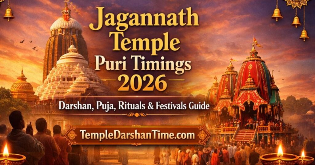 Jagannath Temple Puri Timings 2026 – Darshan, Puja, Rituals & Festivals Guide – TempleDarshanTime.com