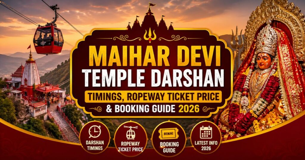 Maihar Devi Temple Darshan Timings, Ropeway Ticket Price & Booking Guide 2026