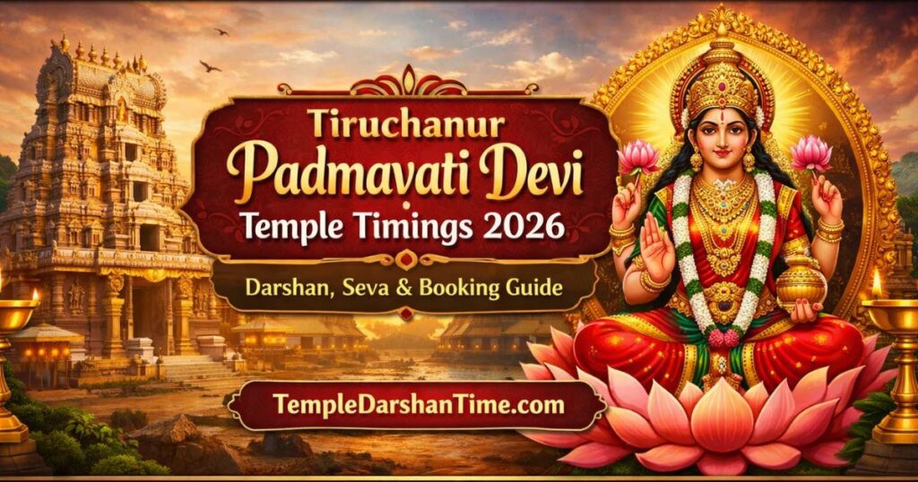 Tiruchanur Padmavati Devi Temple Timings 2026: Darshan, Seva & Booking Guide – TempleDarshanTime.com