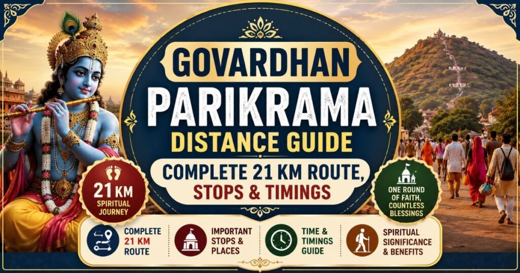 Govardhan Parikrama Distance Guide: Complete 21 km Route, Stops & Timings 
