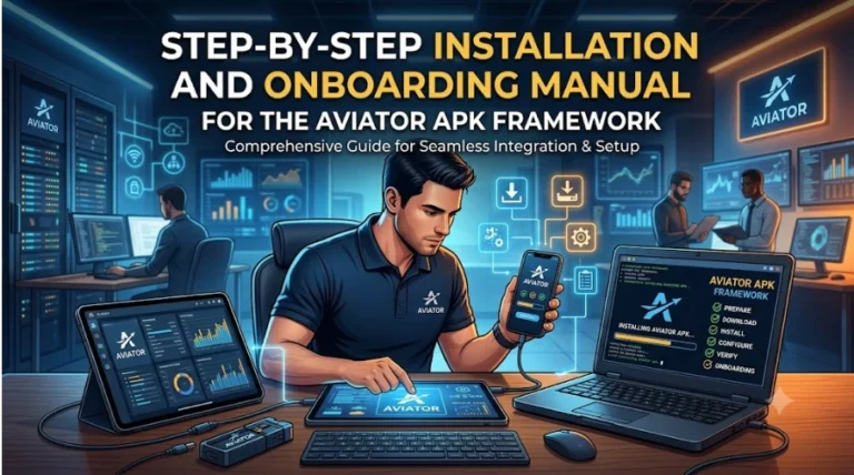 Step-by-Step Installation and Onboarding Manual for the Aviator APK Framework